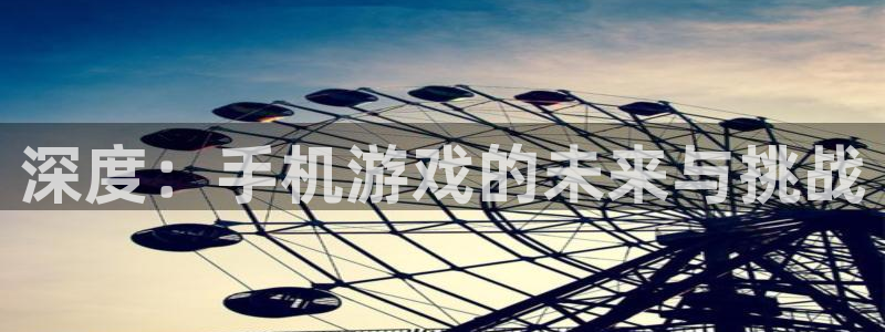 杏盛平台代理：深度：手机游戏的未来与挑战